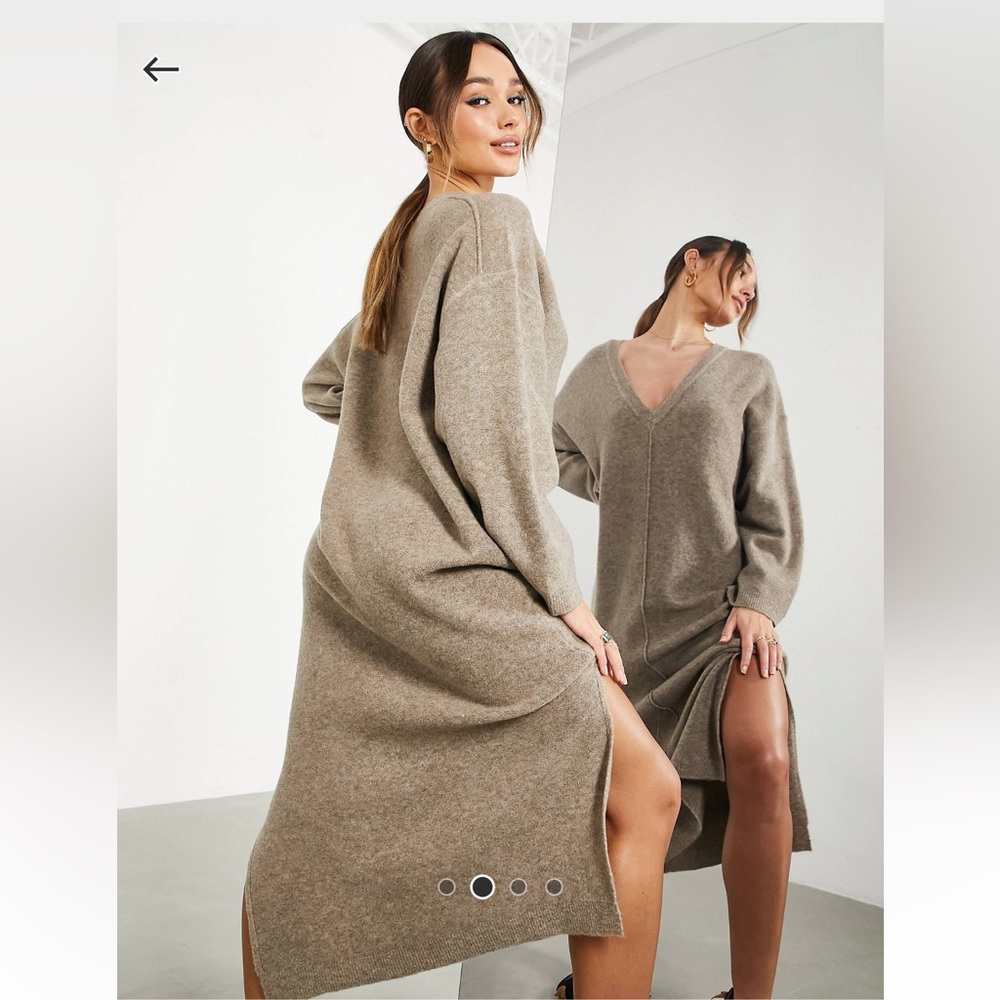 ASOS v-neck sweater dress